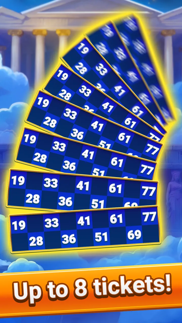 Play up to 8 bingo tickets!
